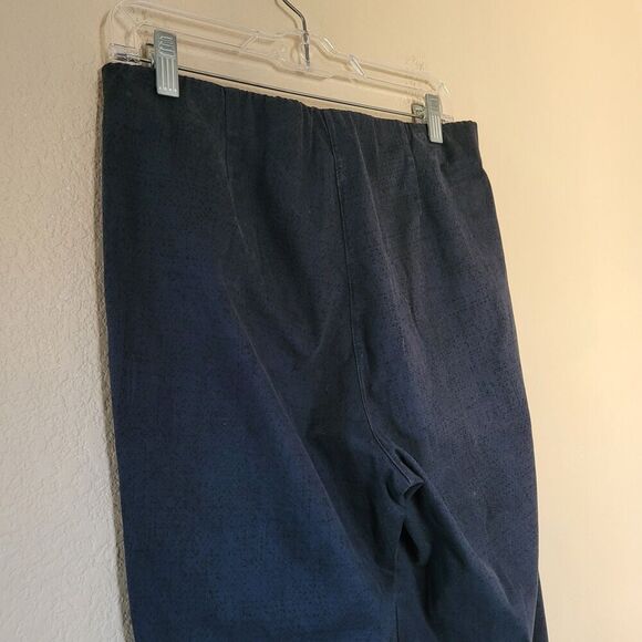 Oska Womens Trouser Pants Size 2 Black Printed Pull On High Rise Straight Leg - Picture 11 of 12